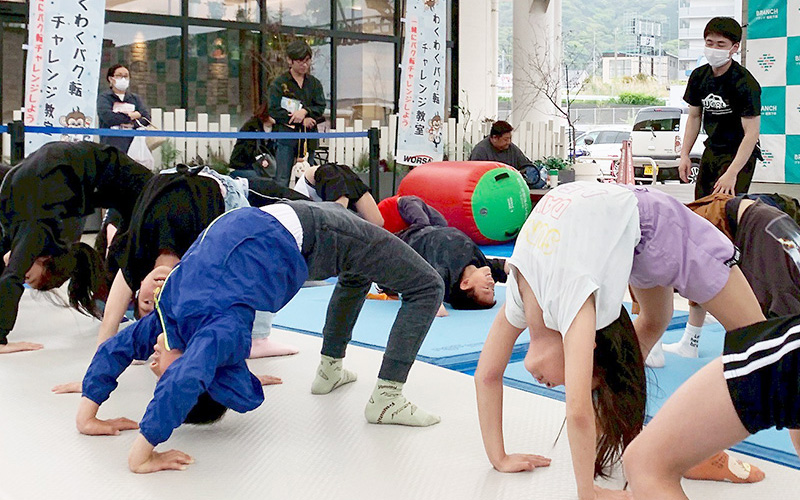 出張わくわくバク転チャレンジ教室