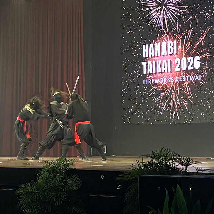 マレーシア「マラヤ大学花火大会2026」忍者ショー