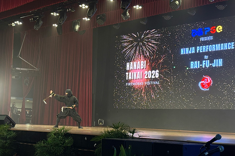 マレーシア「マラヤ大学花火大会2026」忍者ショー