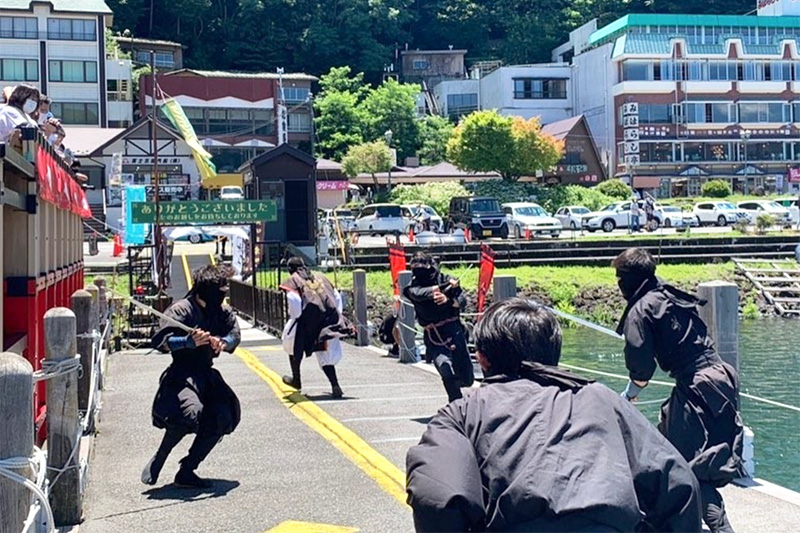 河口湖忍者イベント 天晴