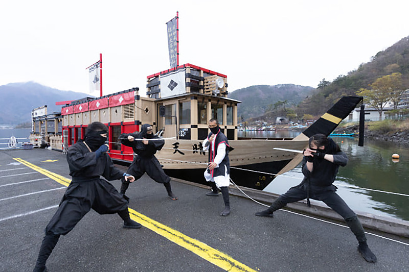 河口湖忍者イベント 天晴